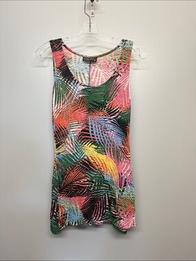Tango Mango Tropical Print Sleeveless Tank Top